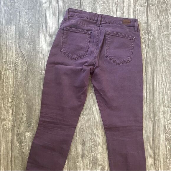 Revolve PAIGE Verdugo Ankle Vamp Red Purple Skinny Jeans - Picture 6 of 9